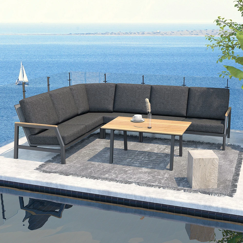 Ravenna modular corner set anthracite outdoor 01