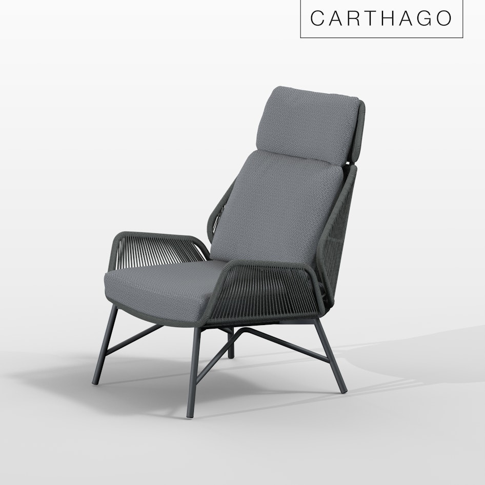 Carthago lounge chair platinum loungeset luxury garden furniture design outdoorfurniture