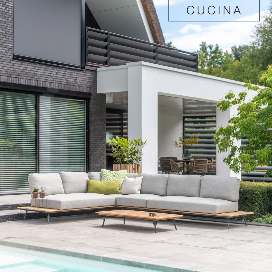 Cucina modular lounge loungeset luxury garden furniture design outdoorfurniture