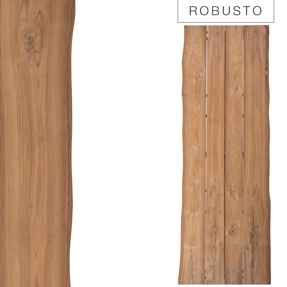 Robusto teak table top diningtable luxury garden furniture design outdoorfurniture
